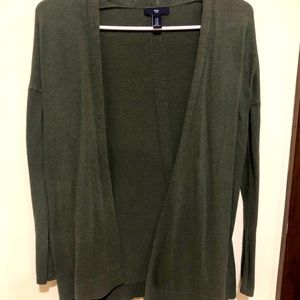 GAP hunter green cardigan